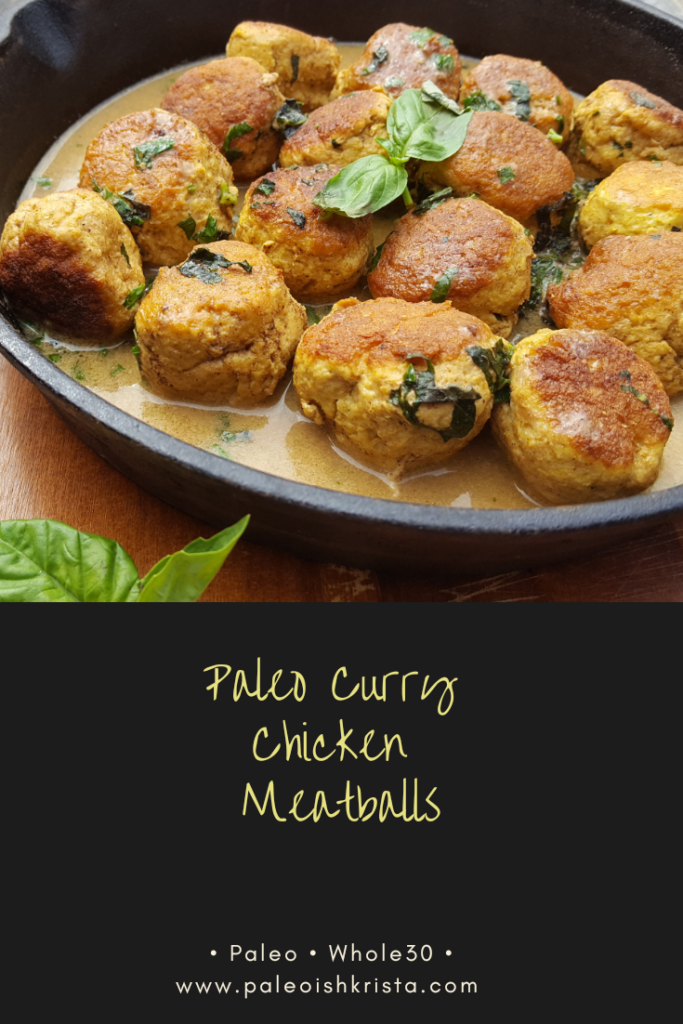Flavored with a blend of warm spices, these Paleo & Whole30 compliant Curry Chicken Meatballs are the perfect weeknight dish or make ahead recipe to have on hand throughout the week.
