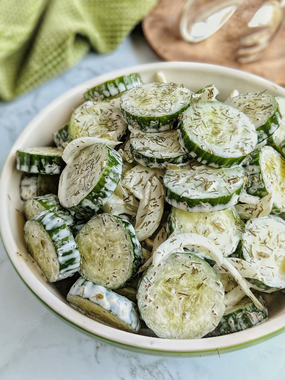 Creamy German Cucumber Salad DairyFree